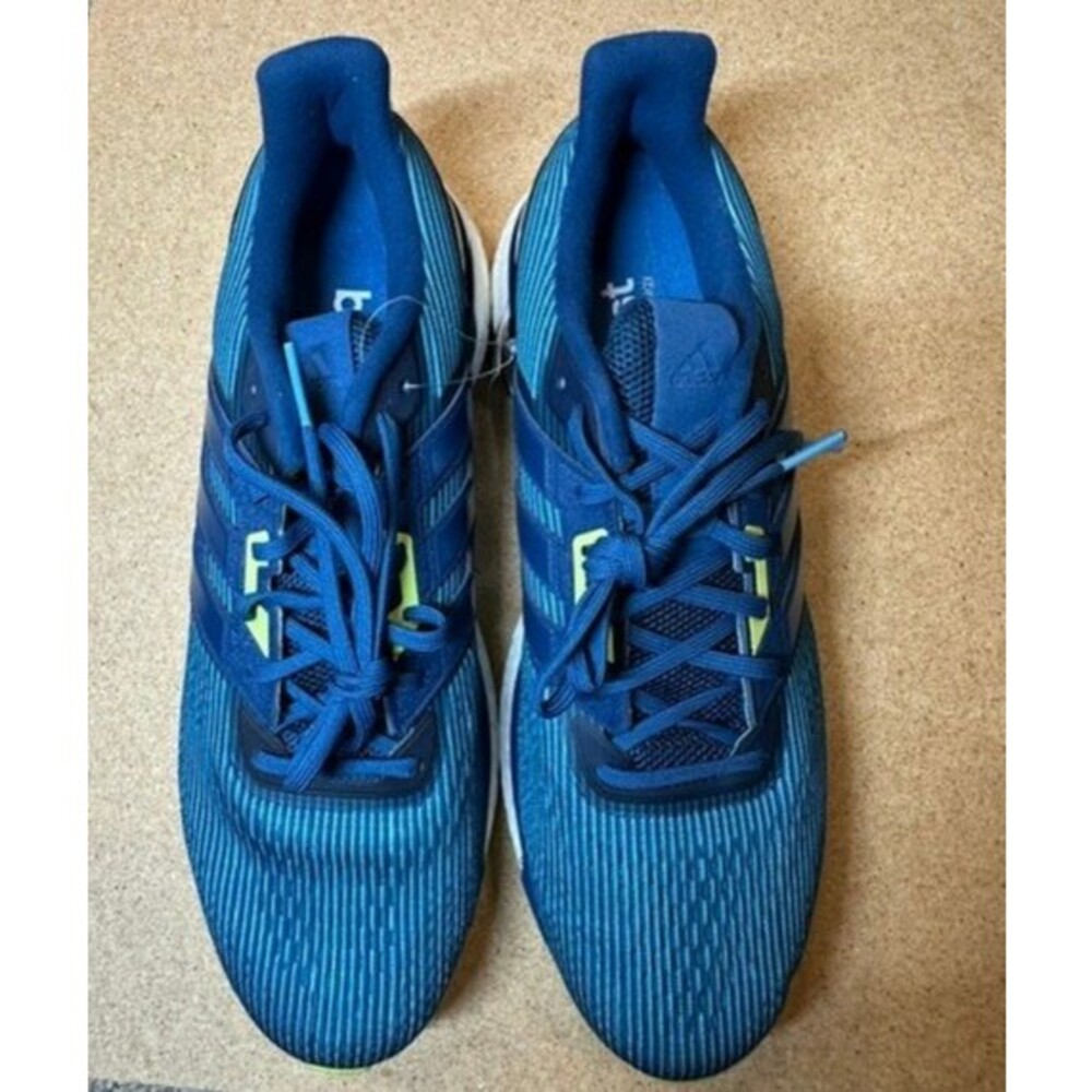 NWOB Adidas Ultraboost ST Sneakers Continental Rubber  Mens 12.5 Blue Yellow